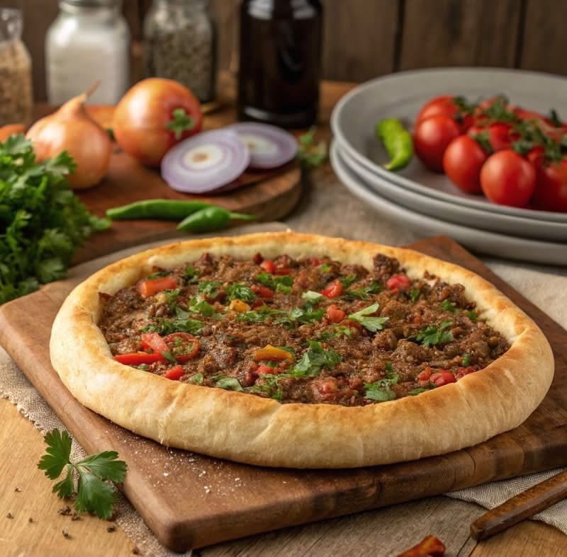 🍕 Fehérjében gazdag, darált marhahúsos zöldséges pizza